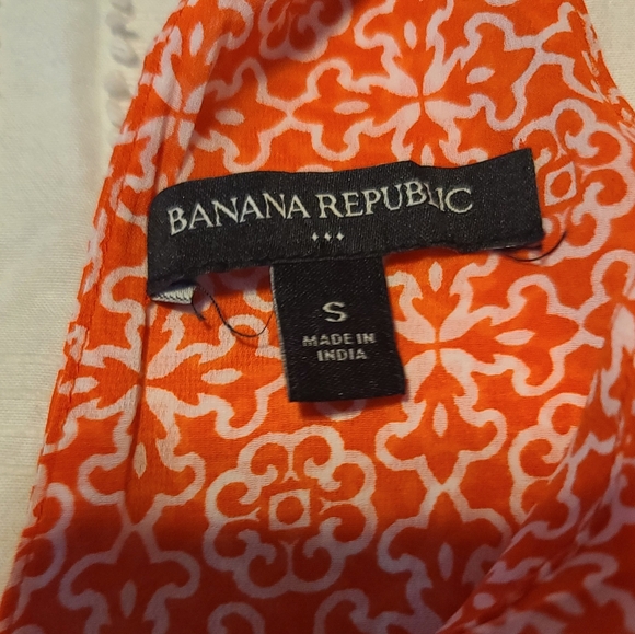 Banana Republic Tie Neck Blouse Pink Small - Picture 2 of 6